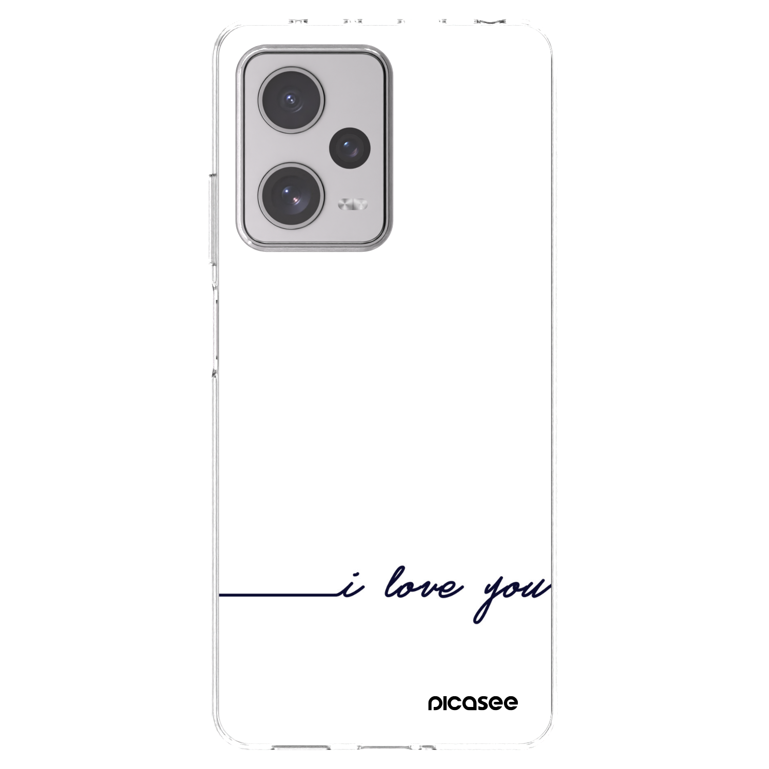 Picasee silikónový prehľadný obal pre Xiaomi Redmi Note 12 Pro+ 5G - Milujem ťa