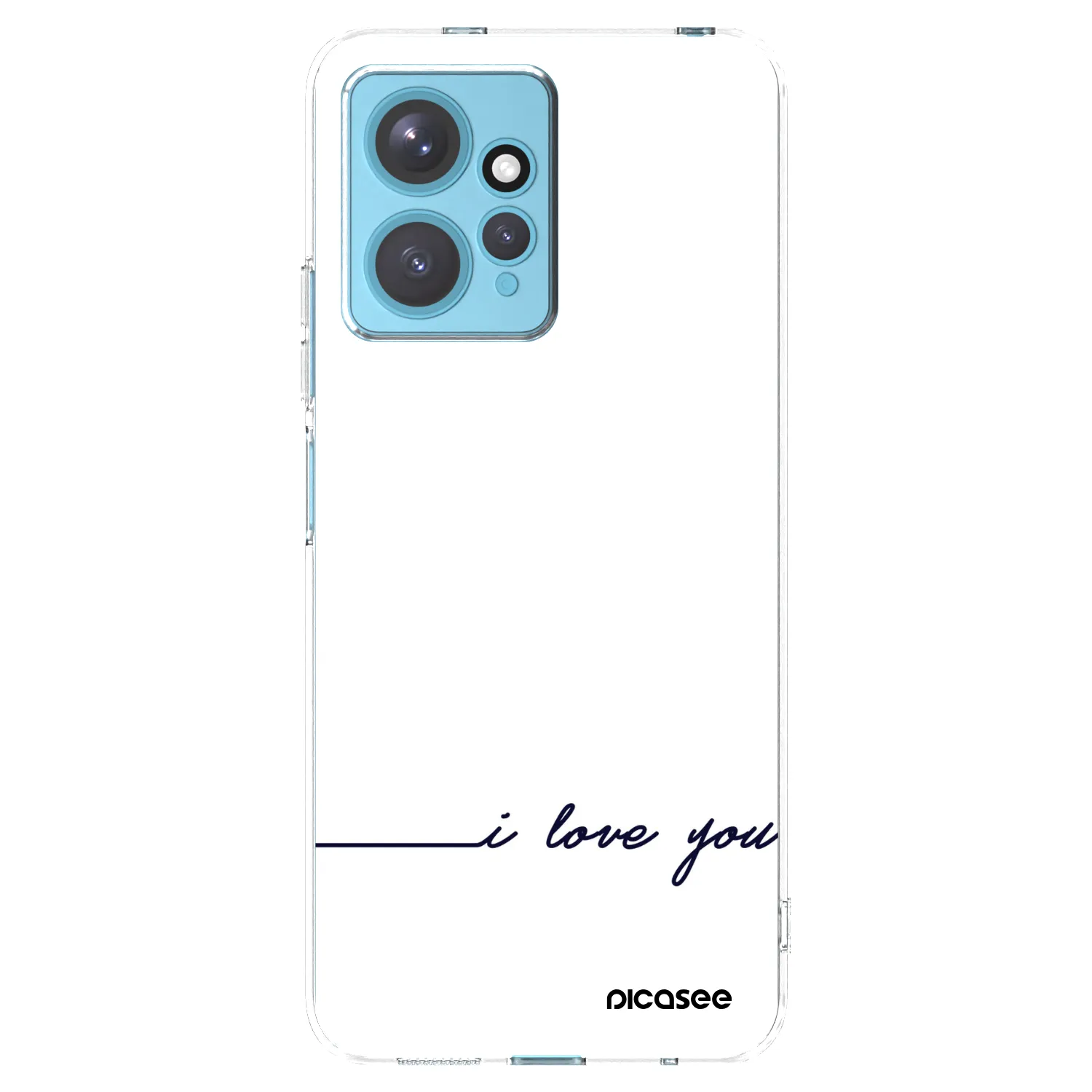 Picasee silikónový prehľadný obal pre Xiaomi Redmi Note 12 4G - Milujem ťa