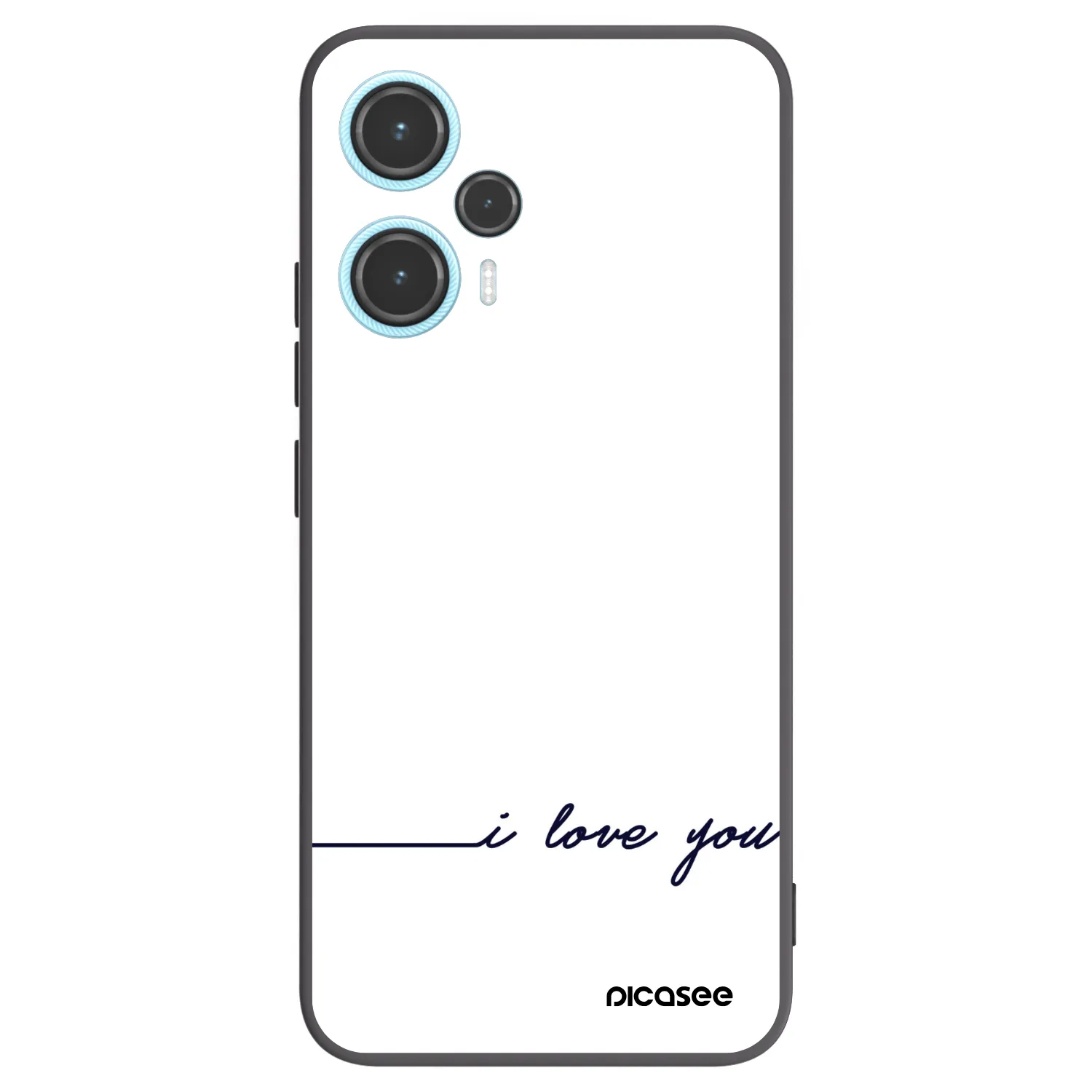 Picasee silikónový čierny obal pre Xiaomi Poco F5 - Milujem ťa
