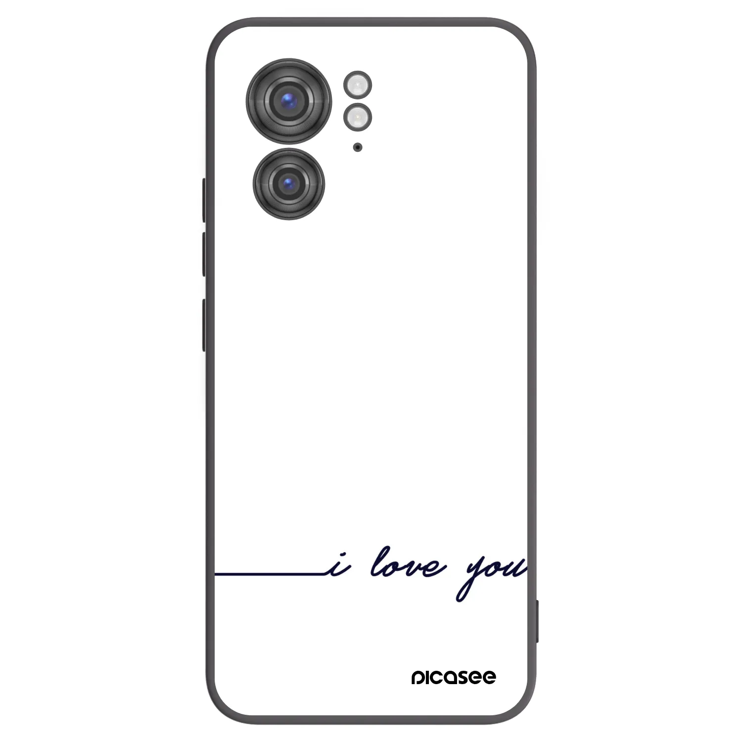 Picasee silikónový čierny obal pre Motorola Edge 40 - Milujem ťa