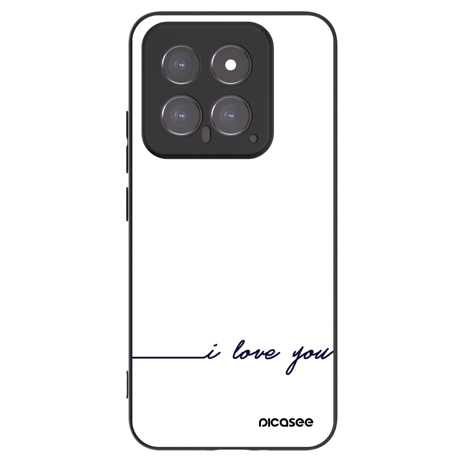 Picasee silikónový čierny obal pre Xiaomi 14 - Milujem ťa