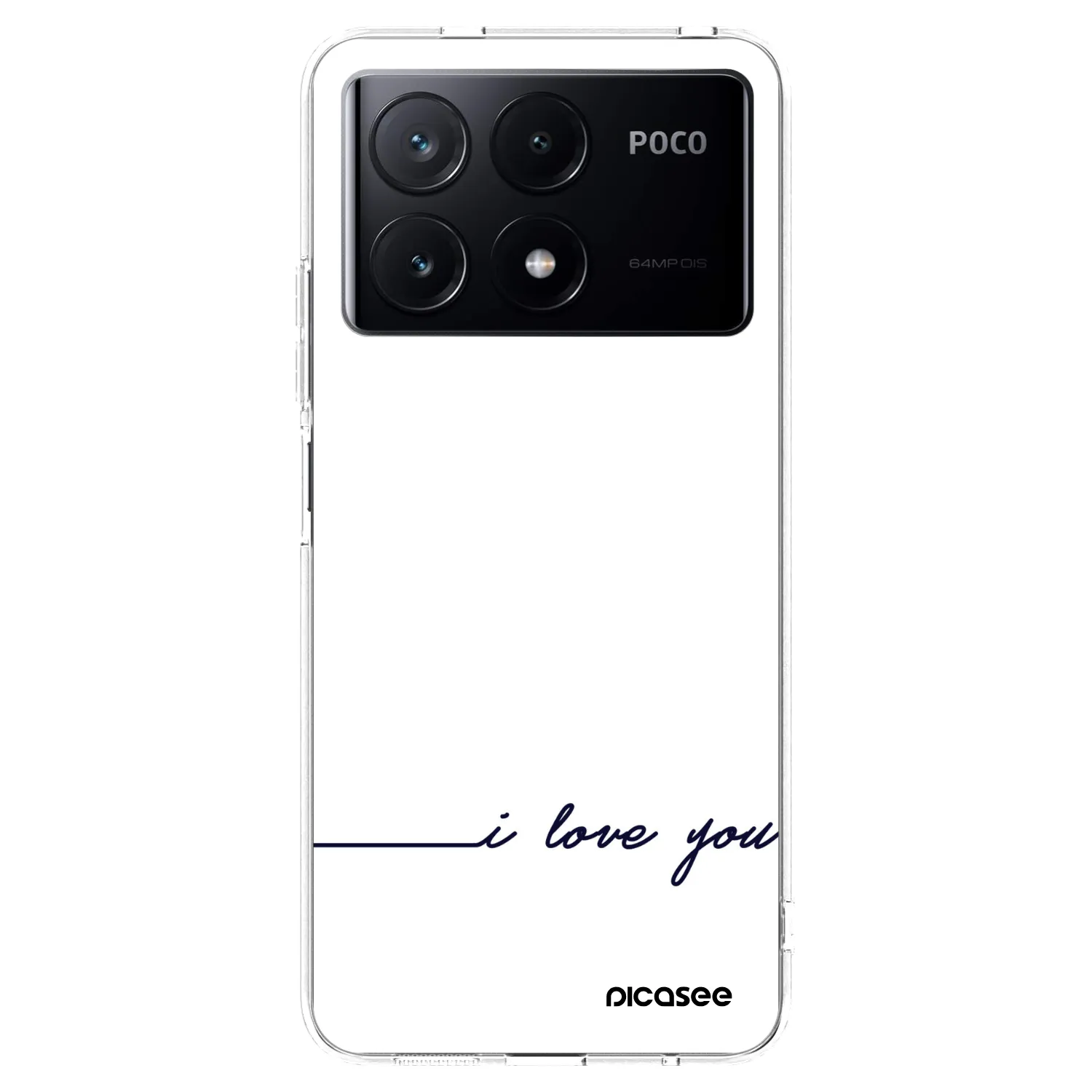 Picasee silikónový prehľadný obal pre Xiaomi Poco X6 Pro - Milujem ťa