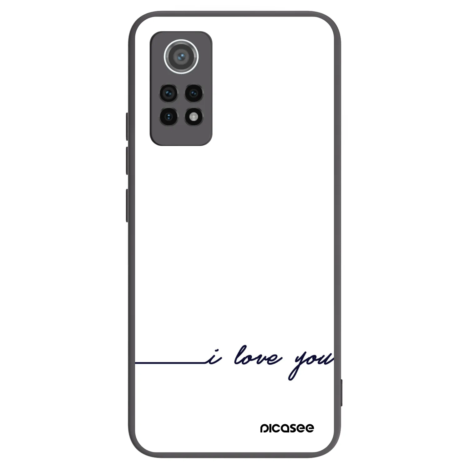 Picasee silikónový čierny obal pre Xiaomi Redmi Note 12 Pro 4G - Milujem ťa