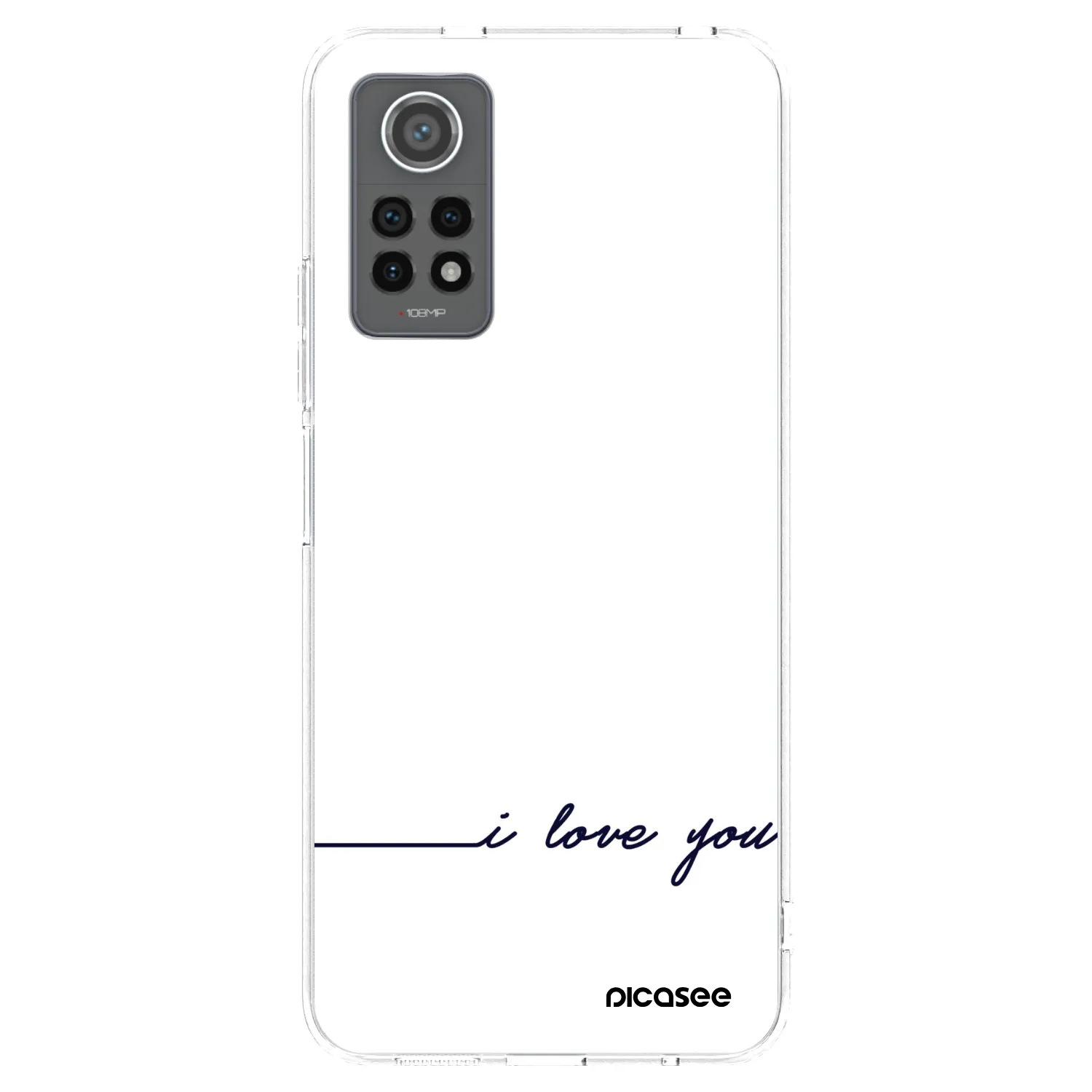 Picasee silikónový prehľadný obal pre Xiaomi Redmi Note 12 Pro 4G - Milujem ťa