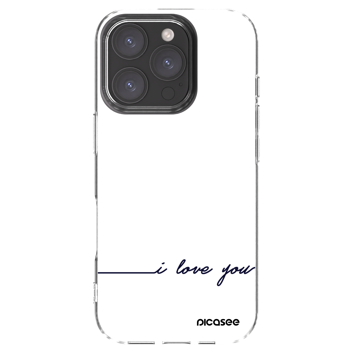 Picasee silikónový prehľadný obal pre Apple iPhone 16 Pro - Milujem ťa