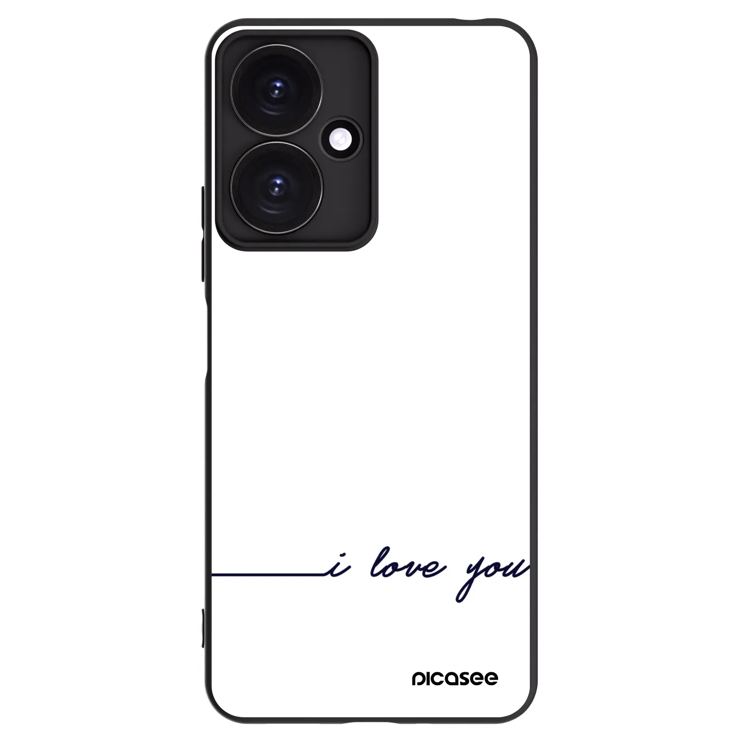 Picasee silikónový čierny obal pre Xiaomi Redmi 13C 5G - Milujem ťa