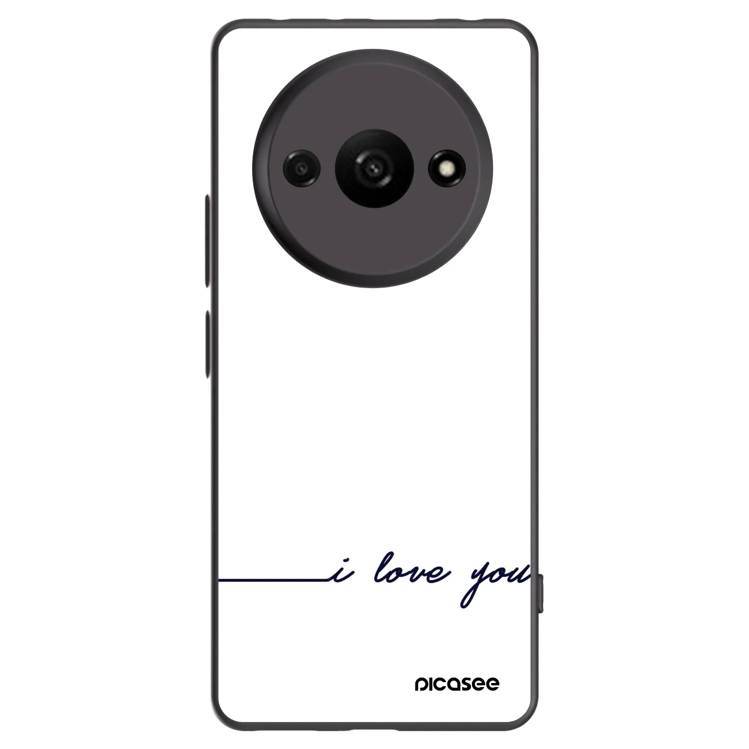 Picasee silikónový čierny obal pre Xiaomi Redmi A3 - Milujem ťa