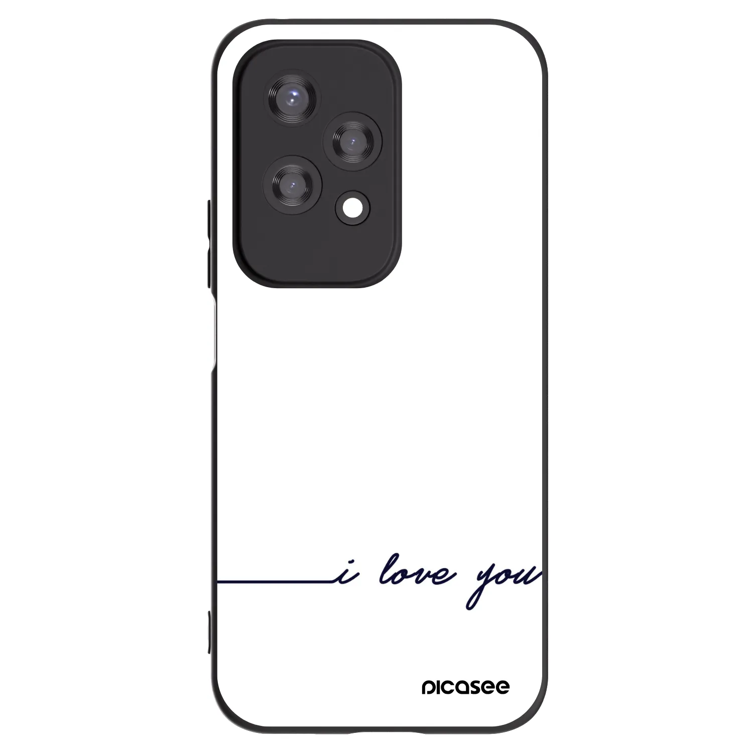 Picasee silikónový čierny obal pre Honor 200 Lite - Milujem ťa