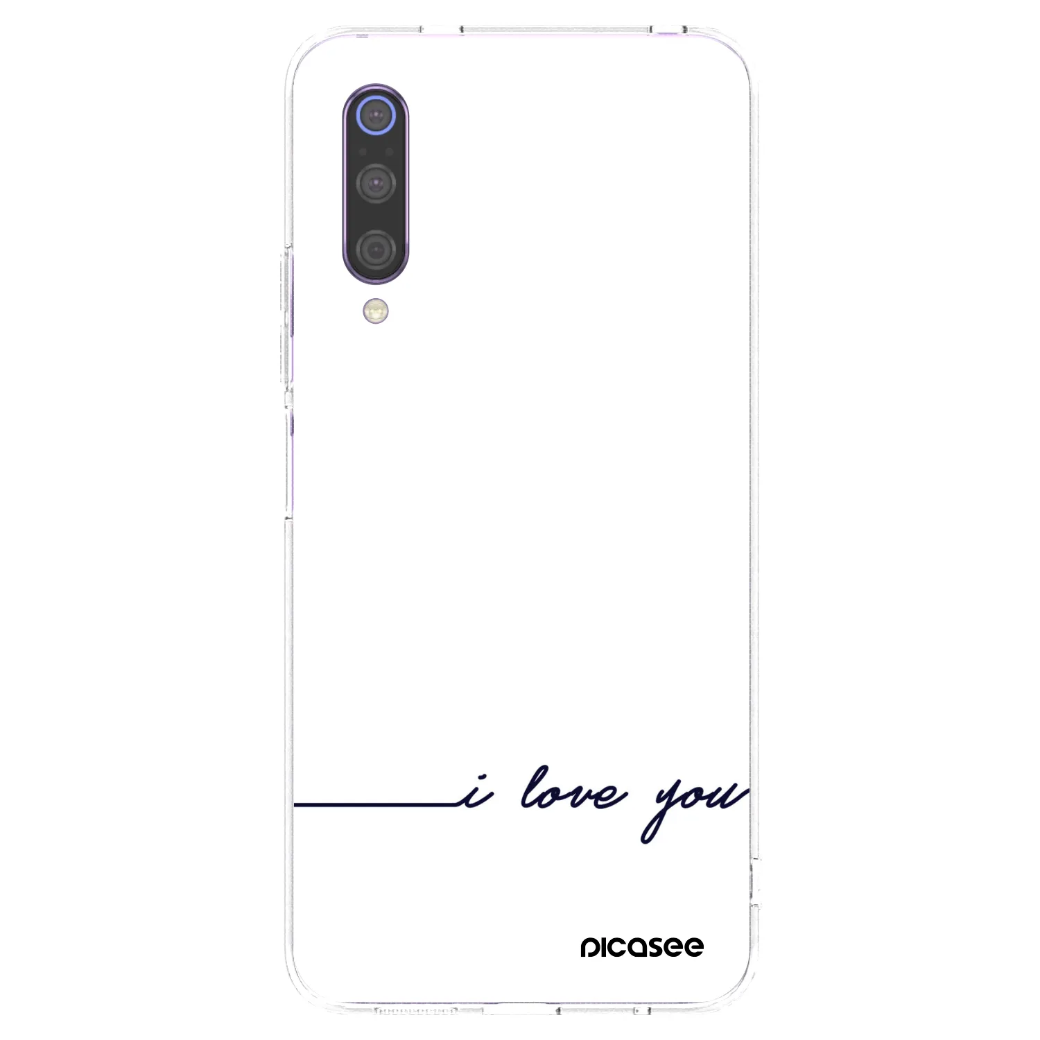 Picasee silikónový prehľadný obal pre Xiaomi Mi 9 - Milujem ťa