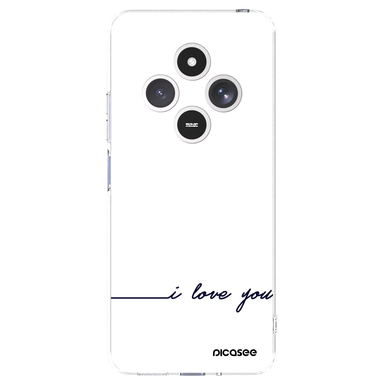 Picasee silikónový prehľadný obal pre Xiaomi Redmi 14C - Milujem ťa