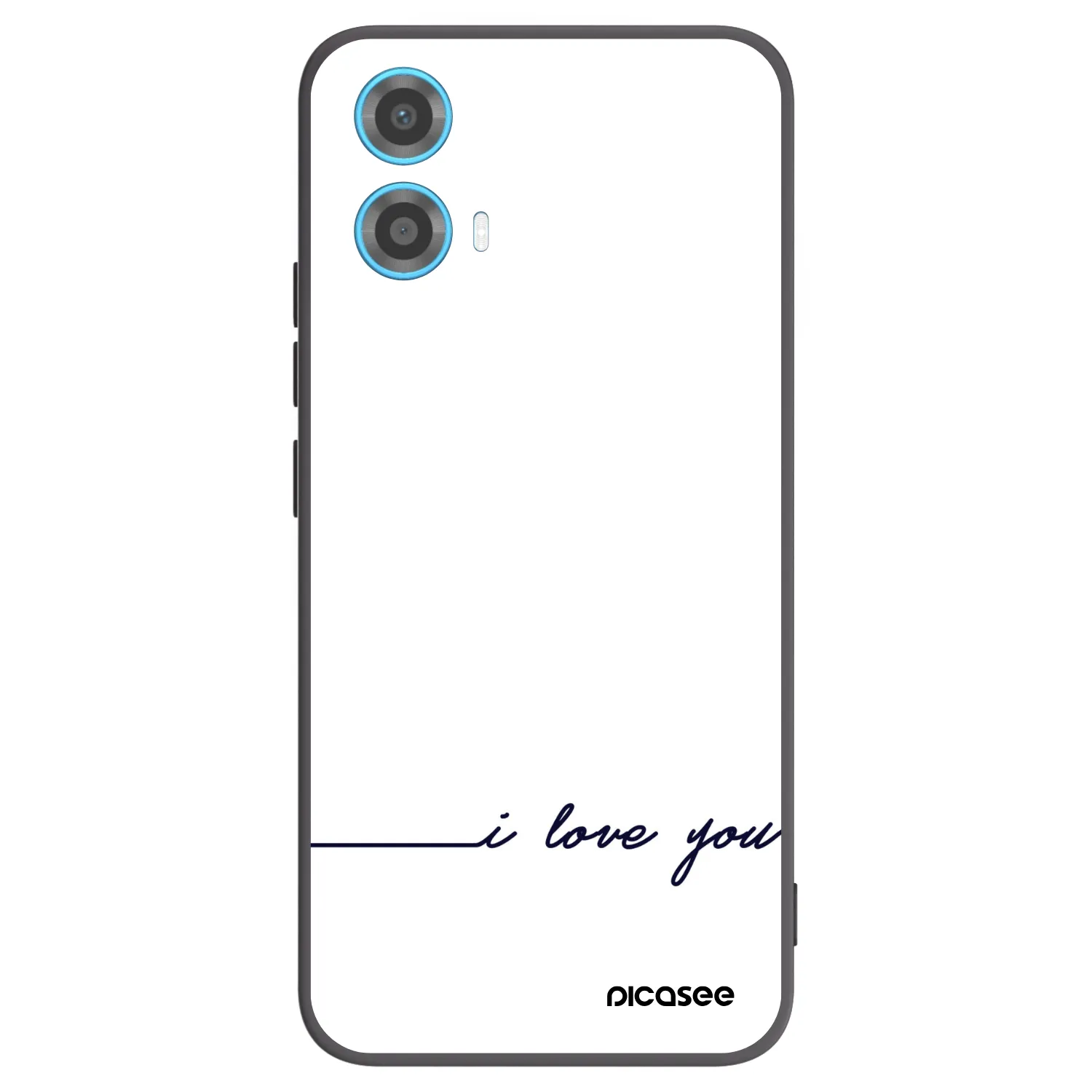 Picasee silikónový čierny obal pre Motorola Moto G34 5G - Milujem ťa