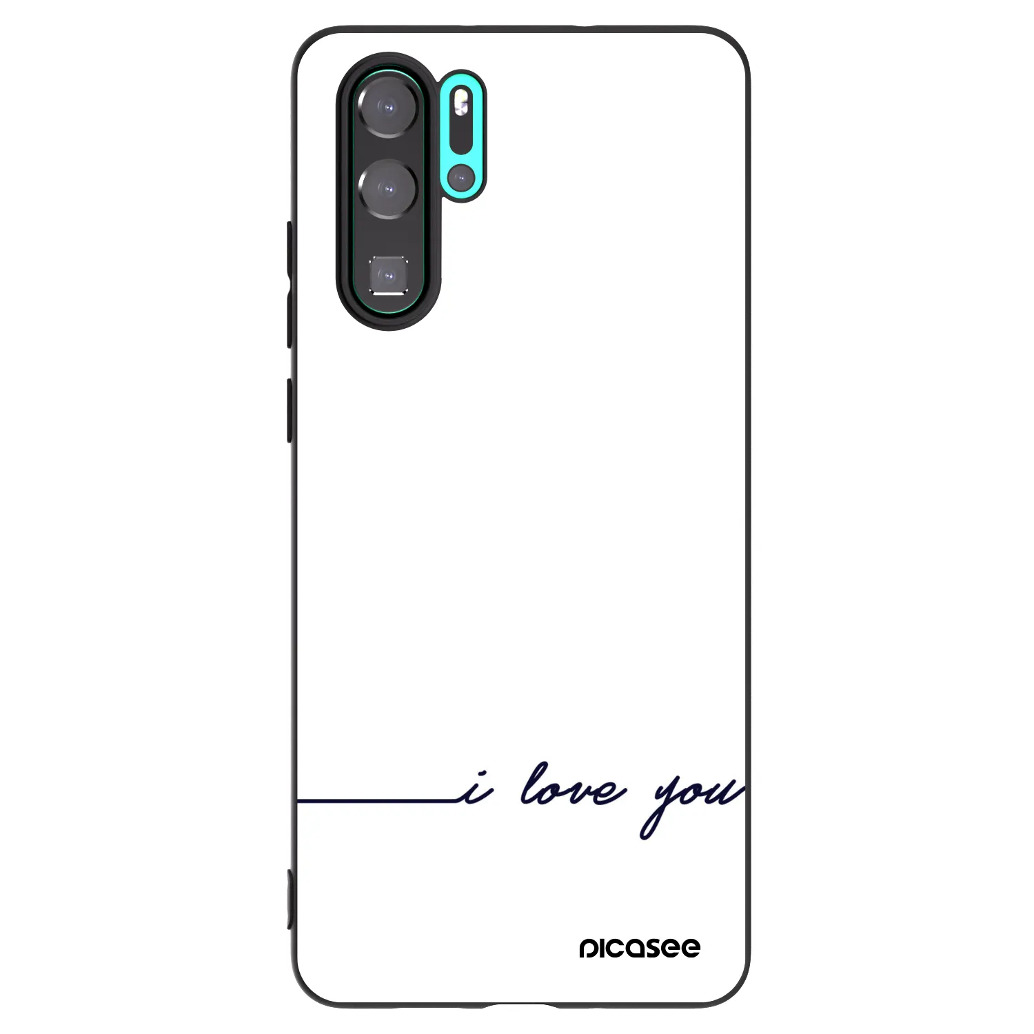 Picasee silikónový čierny obal pre Huawei P30 Pro - Milujem ťa