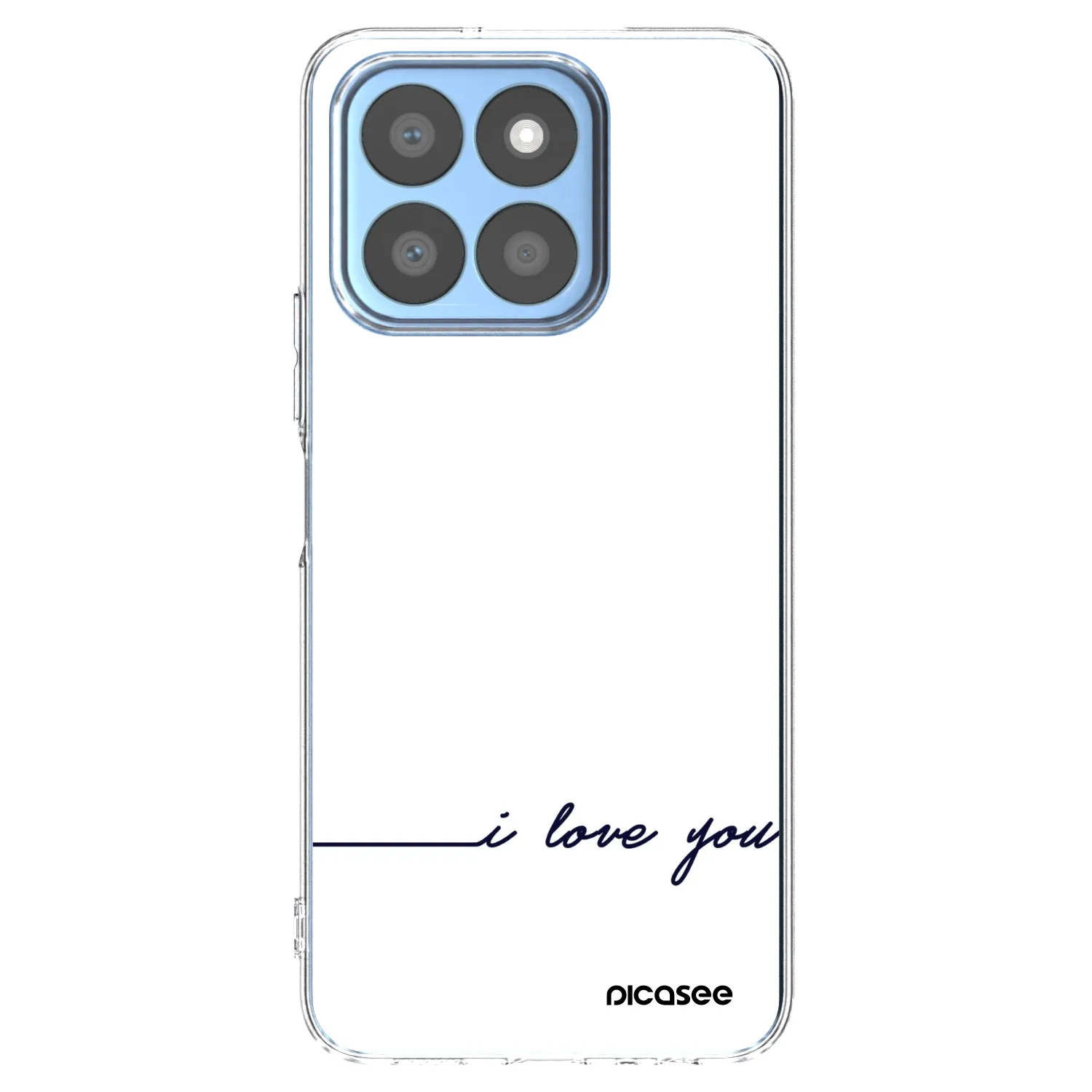 Picasee silikónový prehľadný obal pre Honor X8c - Milujem ťa