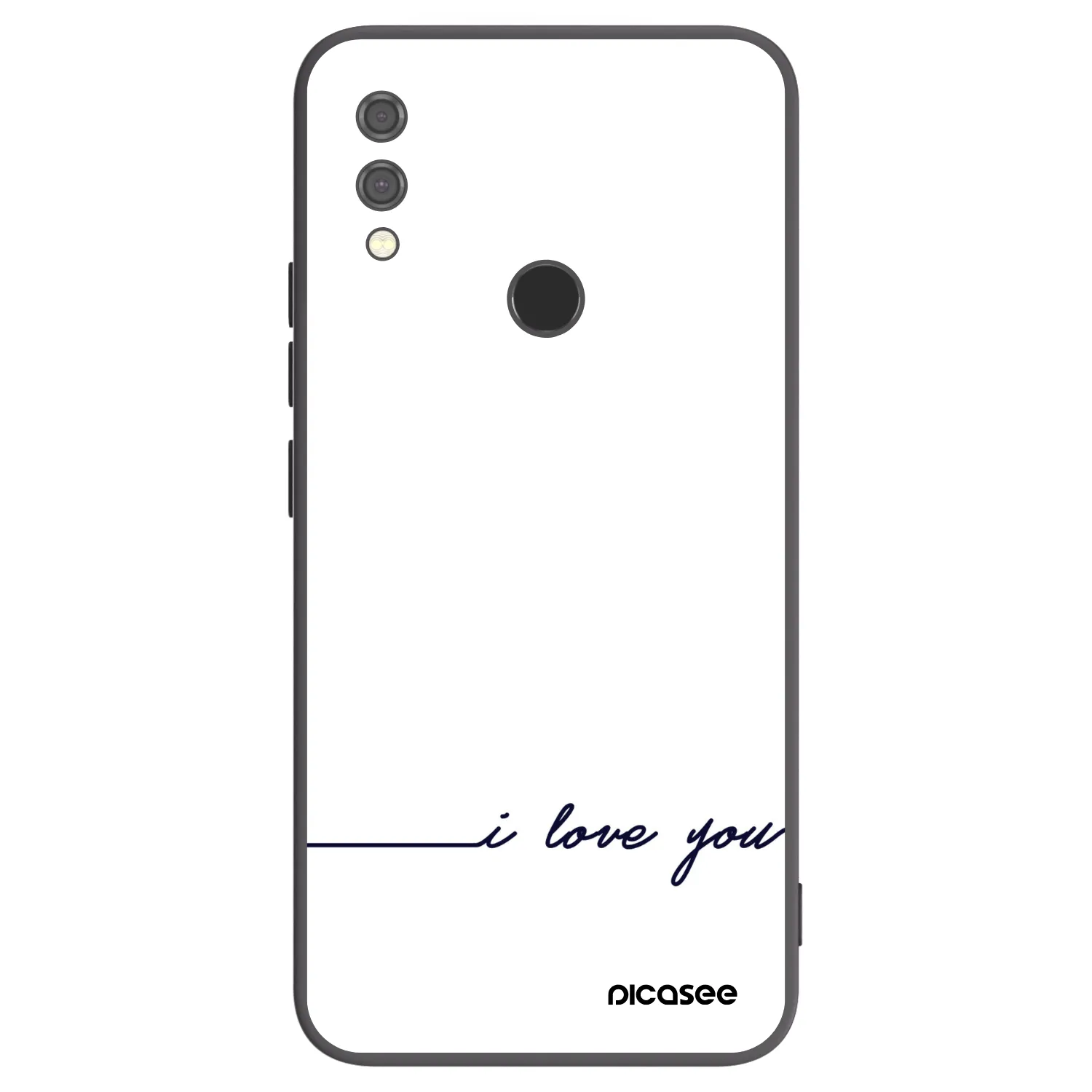 Picasee silikónový čierny obal pre Xiaomi Redmi Note 7 - Milujem ťa