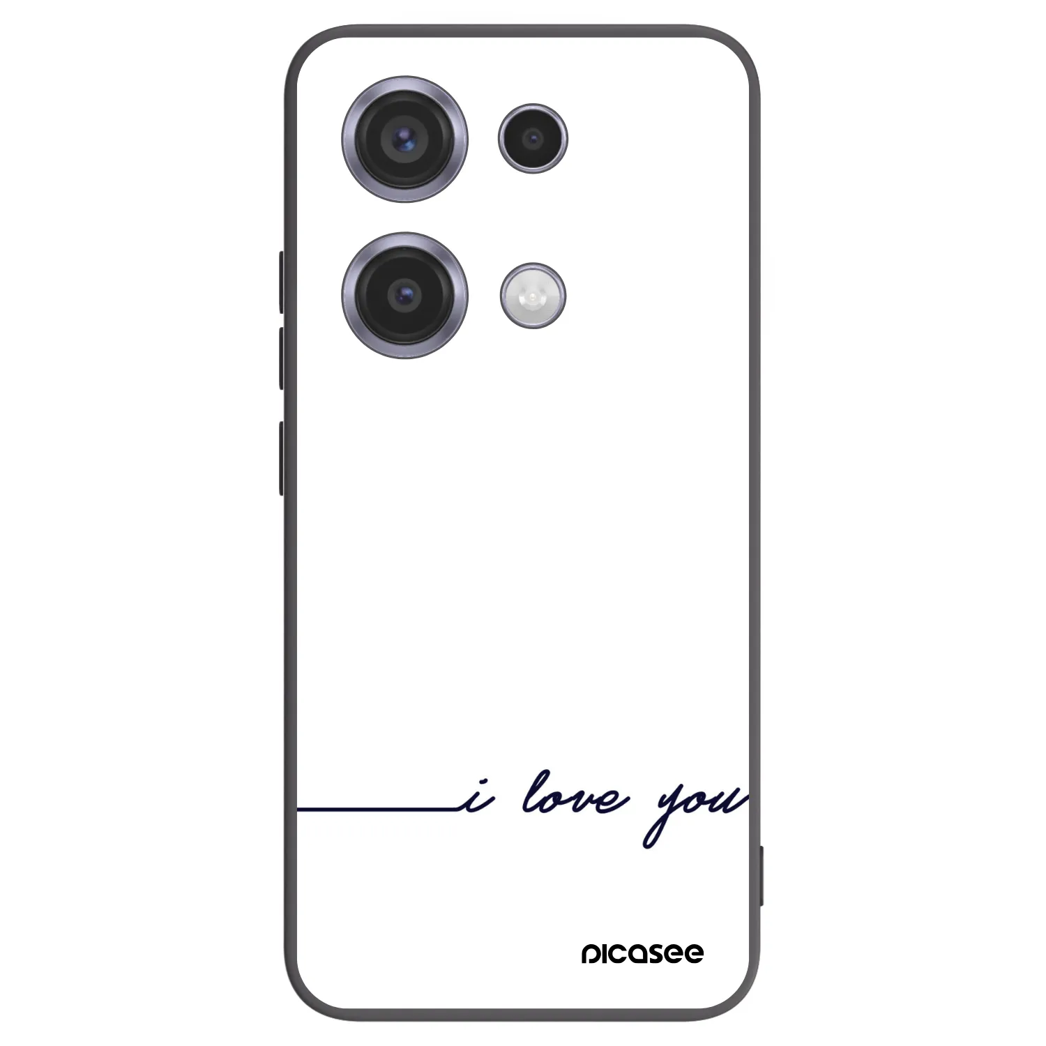 Picasee silikónový čierny obal pre Xiaomi Redmi Note 14S - Milujem ťa