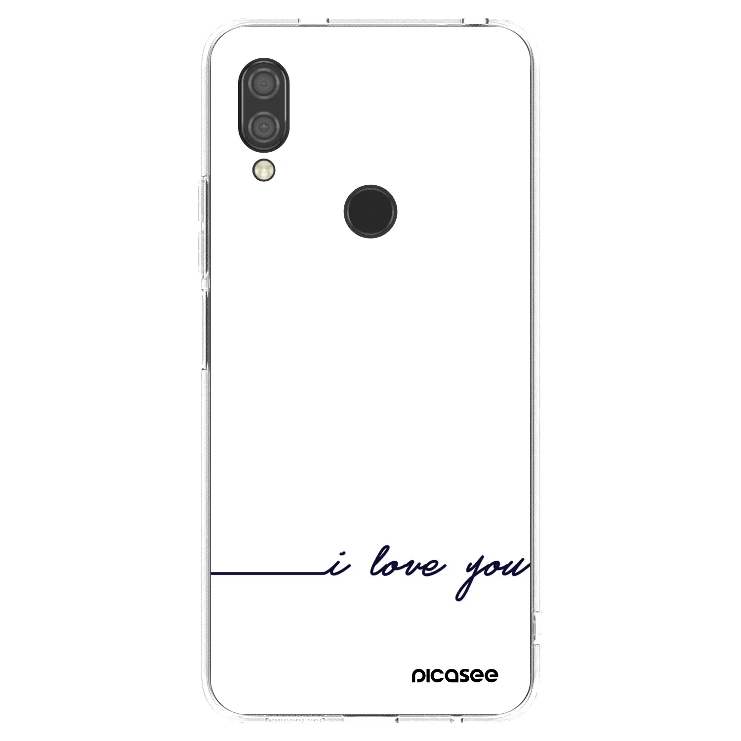 Picasee silikónový prehľadný obal pre Xiaomi Redmi 7 - Milujem ťa