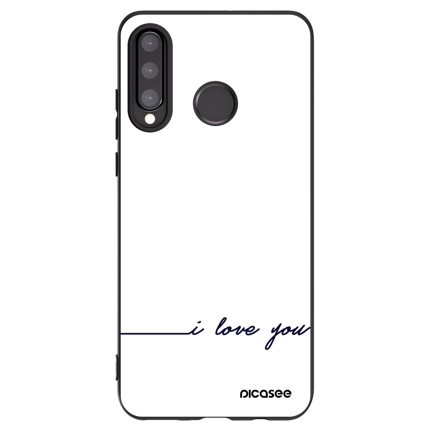 Picasee silikónový čierny obal pre Huawei P30 Lite - Milujem ťa
