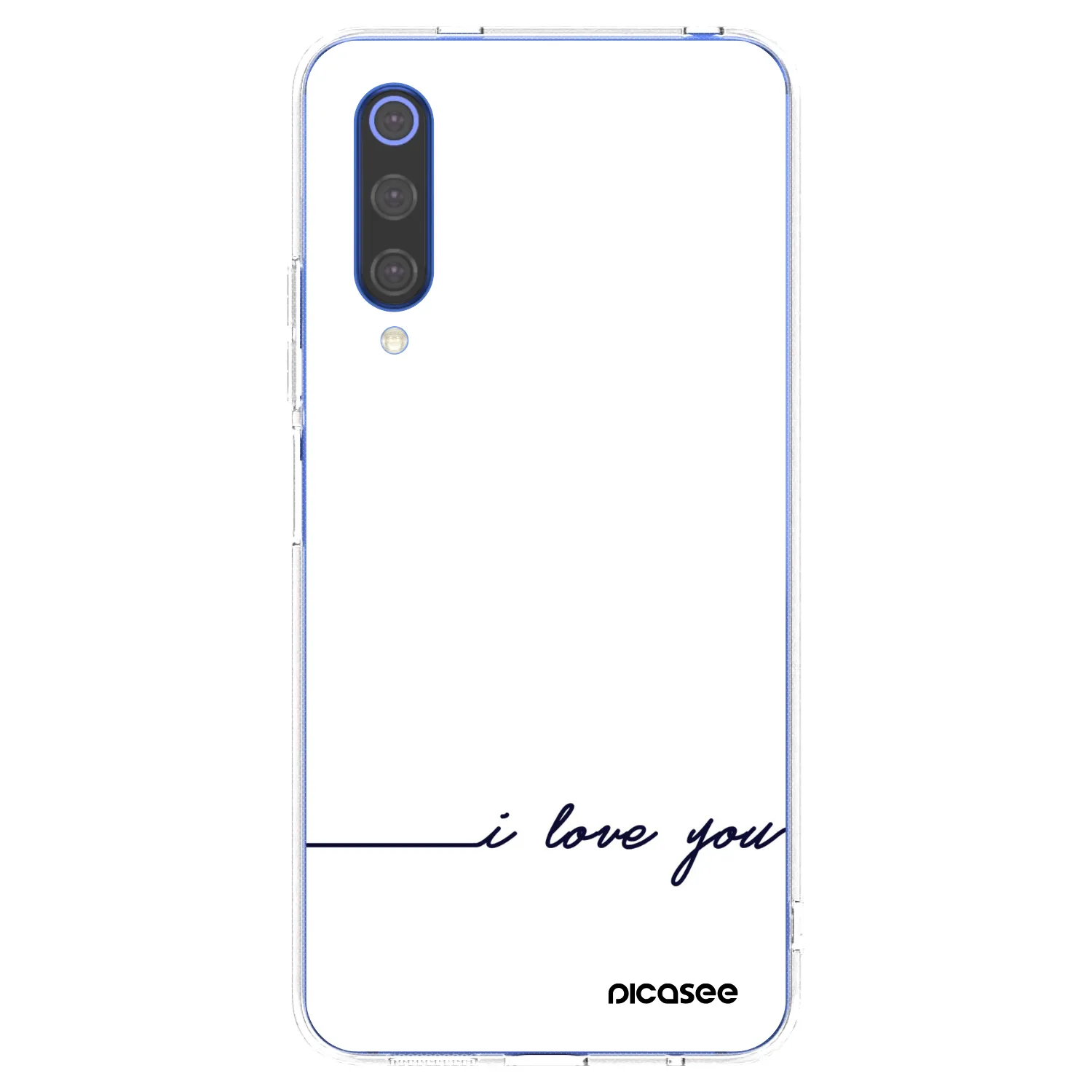 Picasee silikónový prehľadný obal pre Xiaomi Mi 9 SE - Milujem ťa