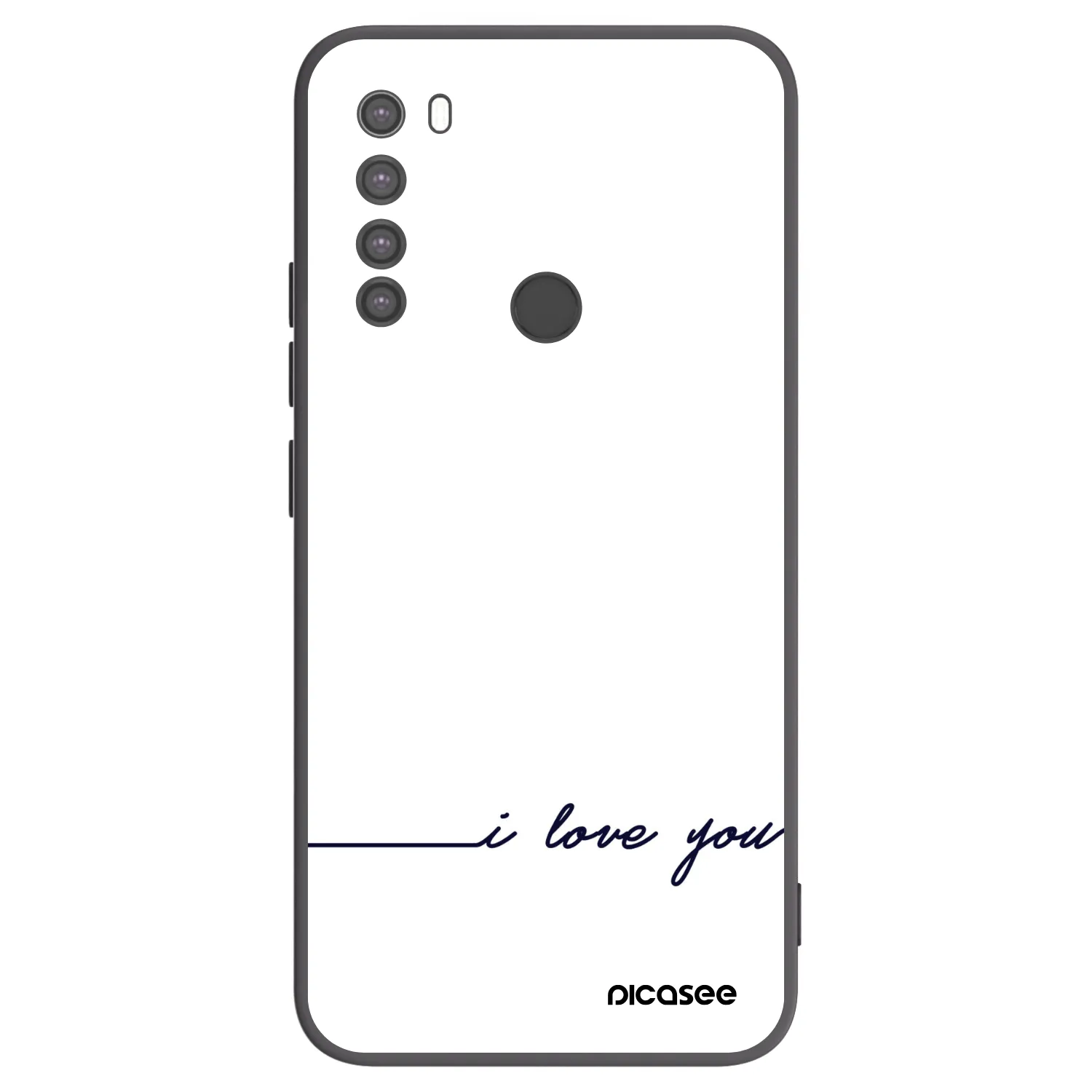 Picasee silikónový čierny obal pre Xiaomi Redmi Note 8 - Milujem ťa