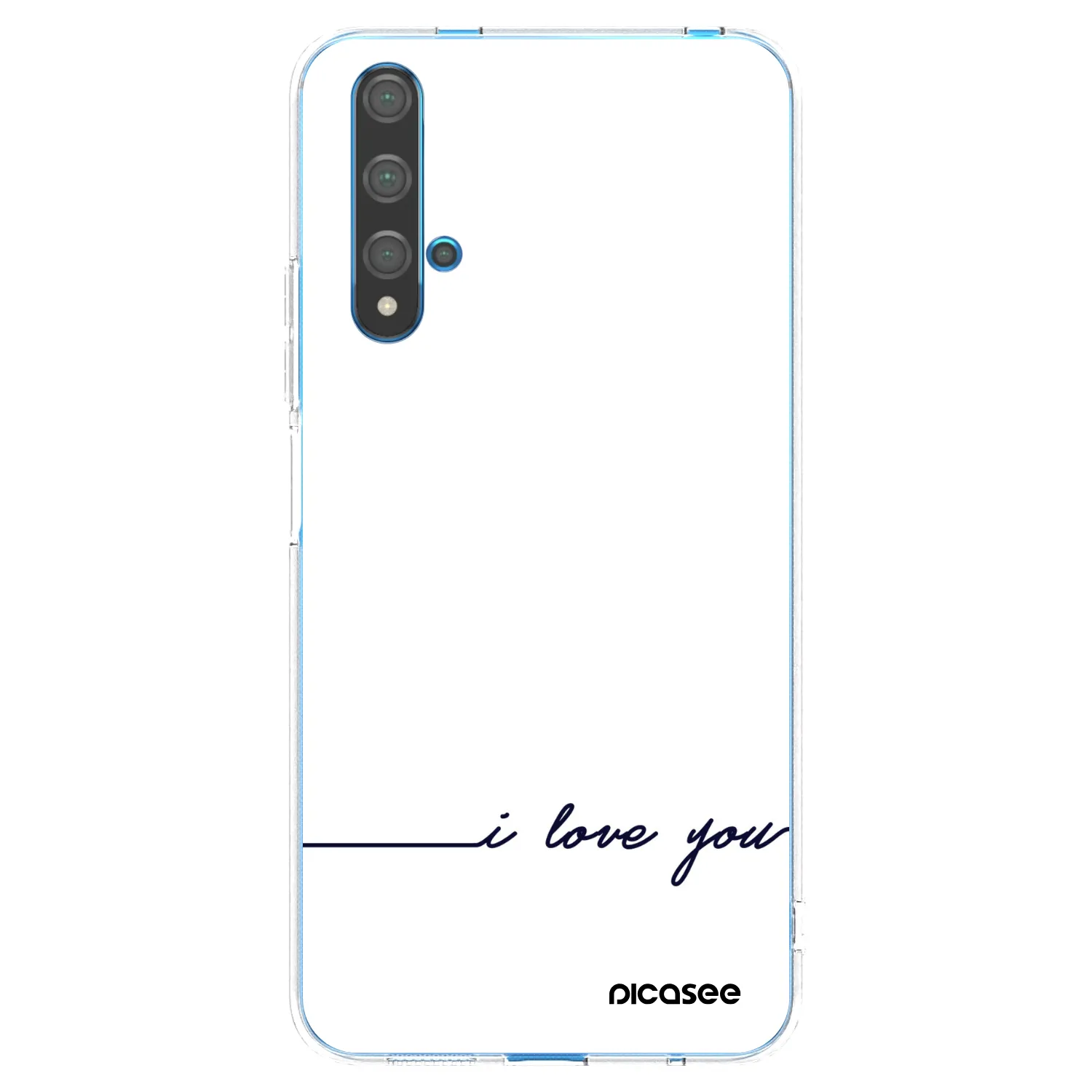 Picasee silikónový prehľadný obal pre Huawei Nova 5T - Milujem ťa