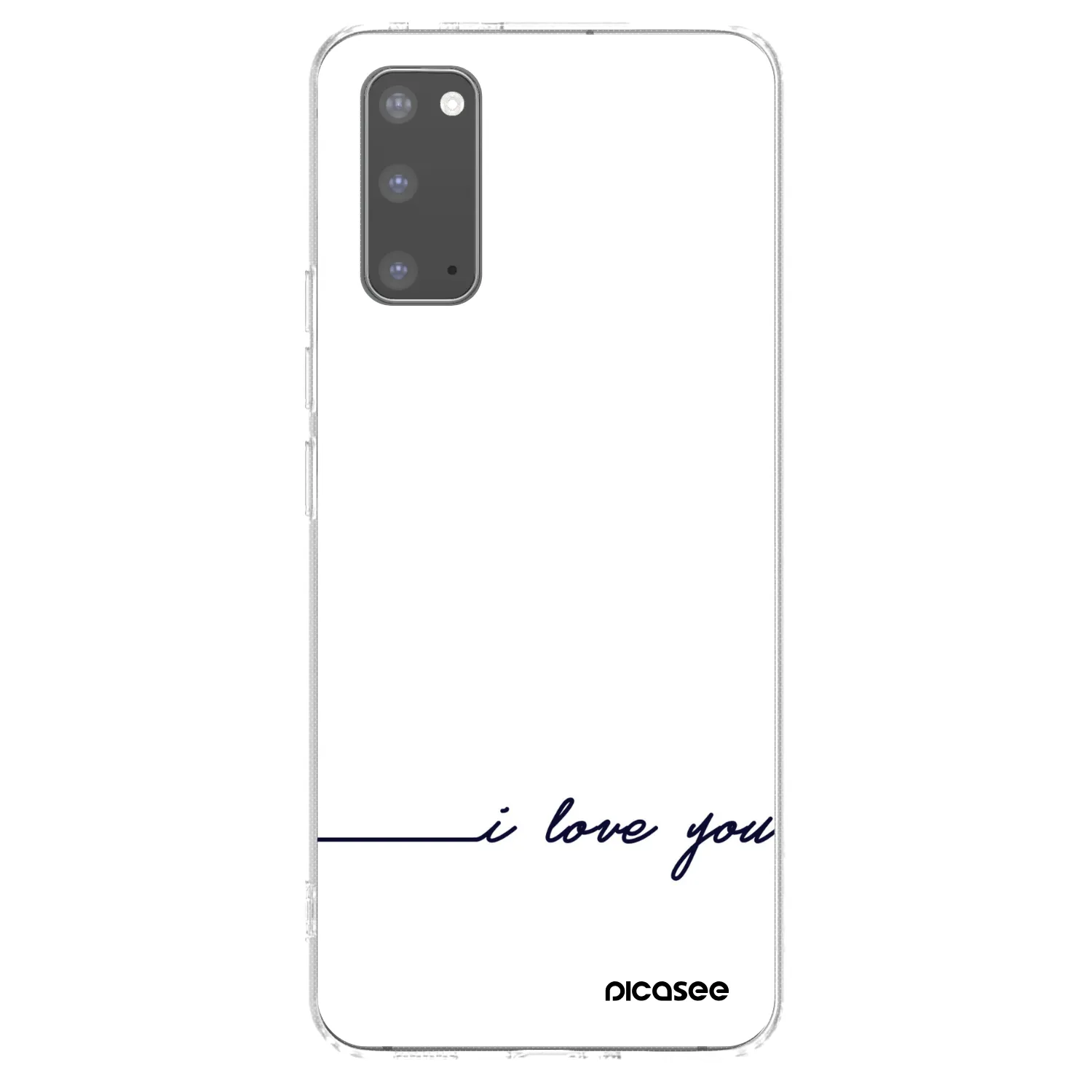 Picasee silikónový prehľadný obal pre Samsung Galaxy S20 G980F - Milujem ťa