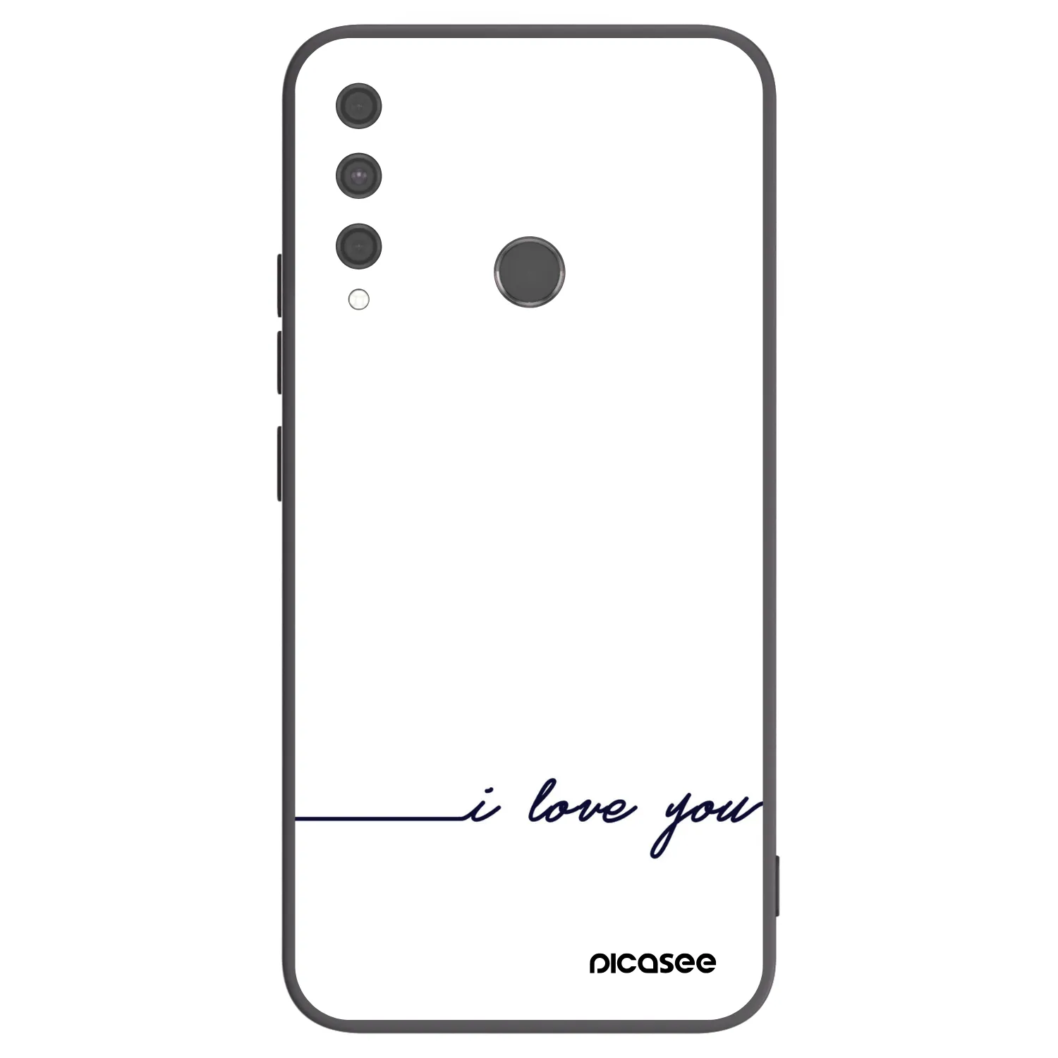 Picasee silikónový čierny obal pre Huawei P40 Lite E - Milujem ťa