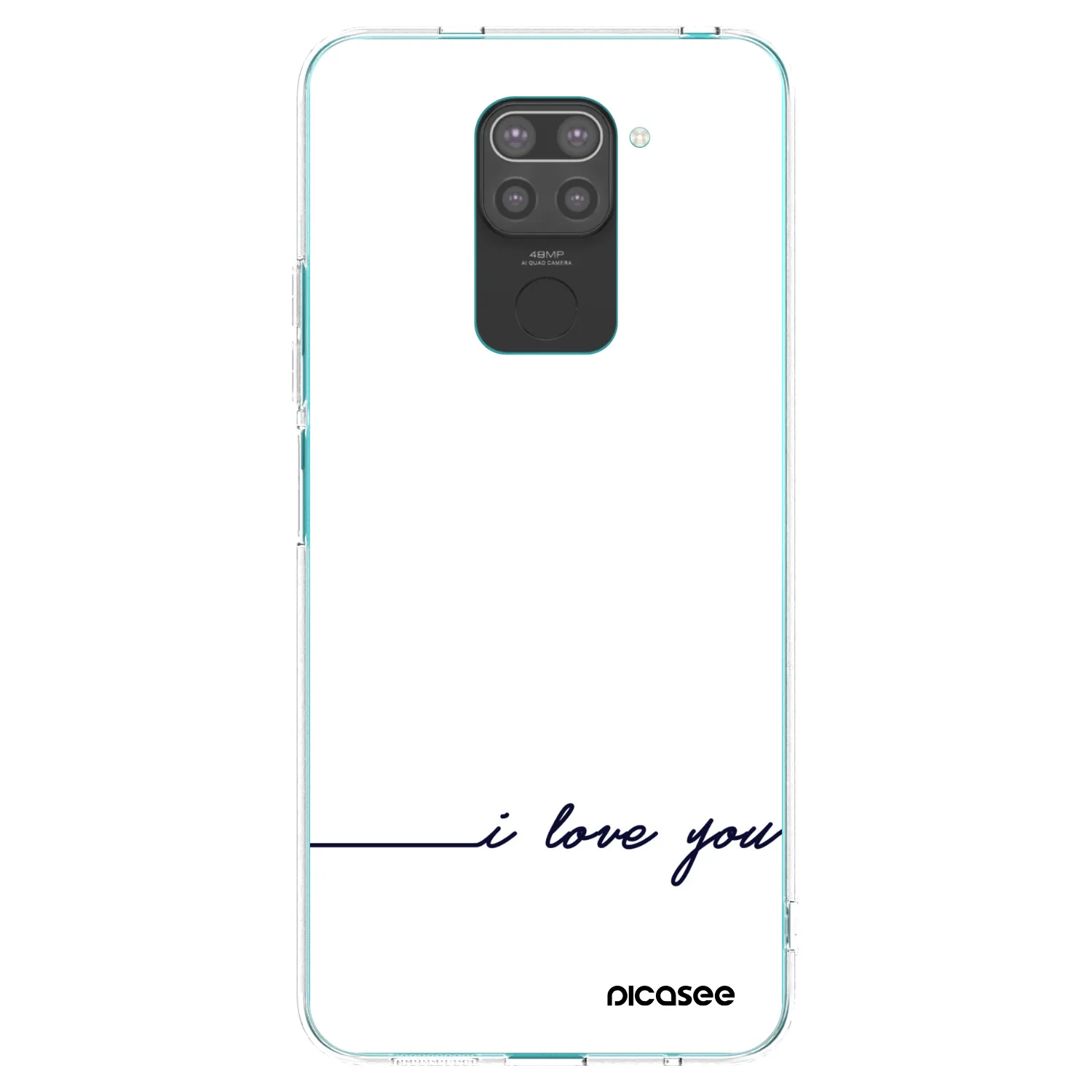 Picasee silikónový čierny obal pre Xiaomi Redmi Note 9 - Milujem ťa