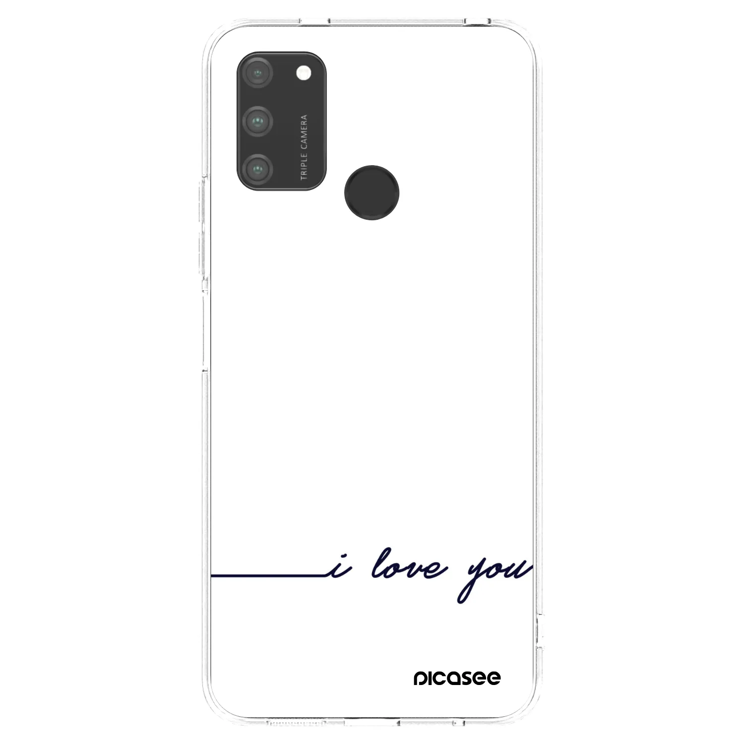 Picasee silikónový prehľadný obal pre Honor 9A - Milujem ťa
