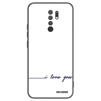 Picasee silikónový čierny obal pre Xiaomi Redmi 9 - Milujem ťa