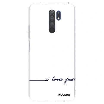 Picasee silikónový prehľadný obal pre Xiaomi Redmi 9 - Milujem ťa