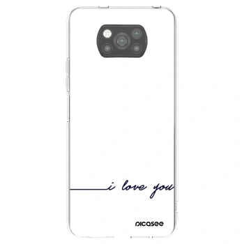 Picasee silikónový čierny obal pre Xiaomi Poco X3 - Milujem ťa
