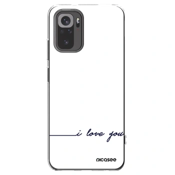 Picasee silikónový prehľadný obal pre Xiaomi Redmi Note 10 - Milujem ťa