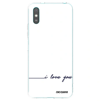 Picasee silikónový prehľadný obal pre Xiaomi Redmi 9AT - Milujem ťa