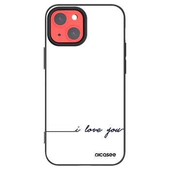 Picasee silikónový čierny obal pre Apple iPhone 13 mini - Milujem ťa