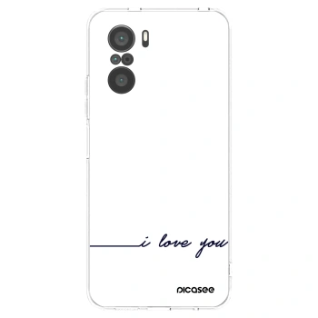 Picasee silikónový prehľadný obal pre Xiaomi Poco F3 - Milujem ťa