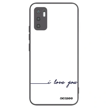 Picasee silikónový čierny obal pre Xiaomi Redmi Note 10 5G - Milujem ťa
