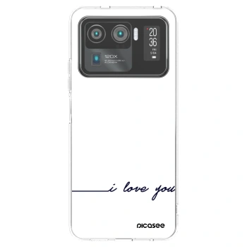 Picasee silikónový prehľadný obal pre Xiaomi Mi 11 Ultra - Milujem ťa