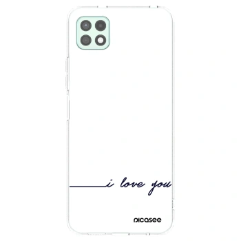 Picasee silikónový prehľadný obal pre Samsung Galaxy A22 A226B 5G - Milujem ťa