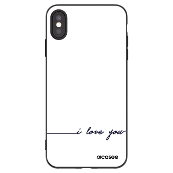 Picasee silikónový čierny obal pre Apple iPhone XS Max - Milujem ťa
