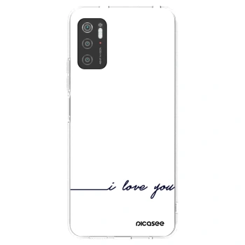 Picasee silikónový prehľadný obal pre Xiaomi Poco M3 Pro 5G - Milujem ťa