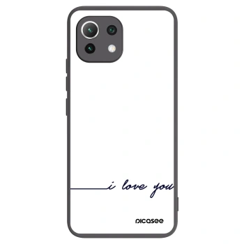 Picasee silikónový čierny obal pre Xiaomi 11 Lite 5G NE - Milujem ťa
