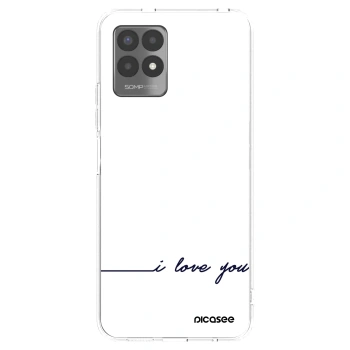 Picasee silikónový prehľadný obal pre Realme 8i - Milujem ťa