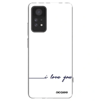 Picasee silikónový prehľadný obal pre Xiaomi Redmi Note 11 Pro 5G - Milujem ťa