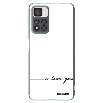 Picasee silikónový prehľadný obal pre Xiaomi Redmi Note 11 Pro+ 5G - Milujem ťa