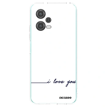 Picasee silikónový prehľadný obal pre Xiaomi Poco X5 - Milujem ťa