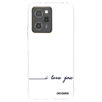 Picasee silikónový prehľadný obal pre Xiaomi Poco X5 Pro - Milujem ťa