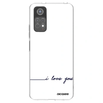 Picasee silikónový prehľadný obal pre Xiaomi Redmi Note 11S 5G - Milujem ťa