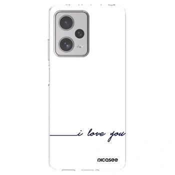 Picasee silikónový prehľadný obal pre Xiaomi Redmi Note 12 Pro+ 5G - Milujem ťa