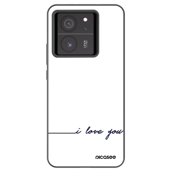 Picasee silikónový čierny obal pre Xiaomi 13T Pro - Milujem ťa