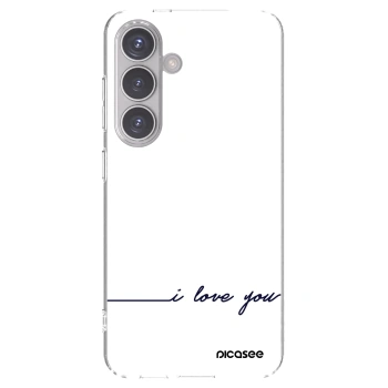Picasee silikónový prehľadný obal pre Samsung Galaxy S24 S921B 5G - Milujem ťa